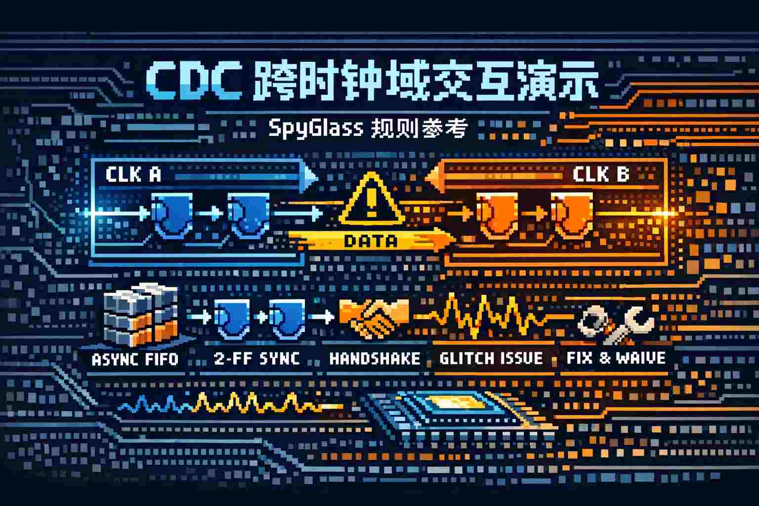 CDC跨时钟域交互演示
